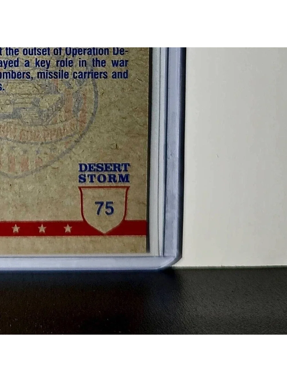 Ready in the Cockpit 1991 Topps Desert Storm #75 Card